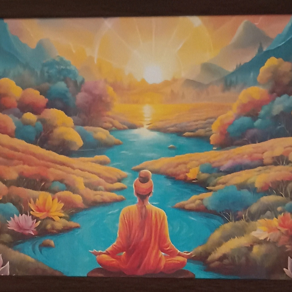 Colorful Meditative Landscape Art Print